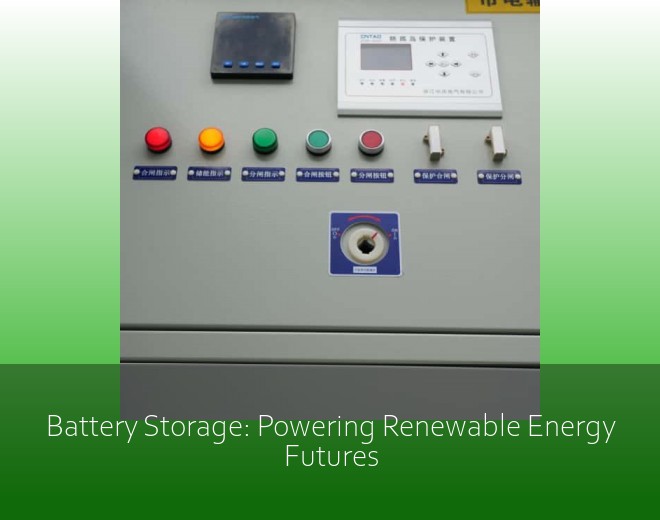 Battery Storage: Powering Renewable Energy Futures